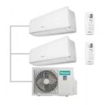 Hisense Multi-split klíma szett 5 Kw 2AMW52U4RXC kültéri + 2db 3,5 Kw DJ35LE0EG beltéri